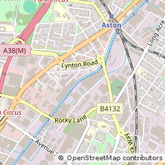 Map of Birmingham, West Midlands