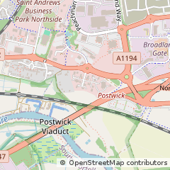 Map of Norwich, Norfolk