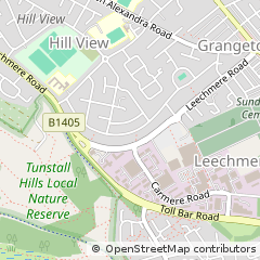 Map of Sunderland, Tyne & Wear
