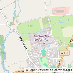 Map of Holsworthy, Devon