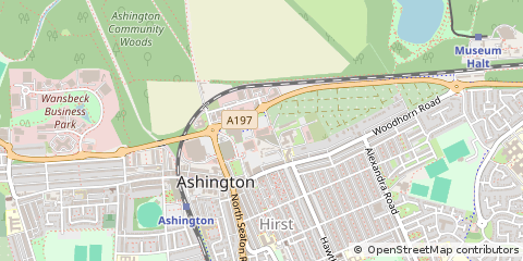 Map of Ashington