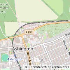 Map of Ashington