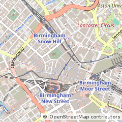 Map of Birmingham, West Midlands