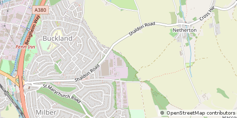 Map of Newton Abbot
