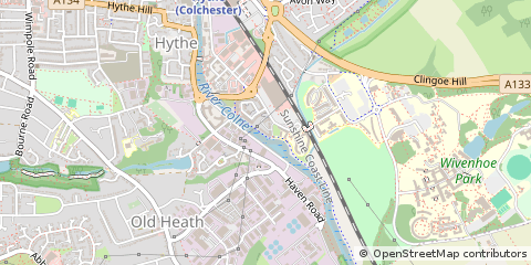 Map of Colchester