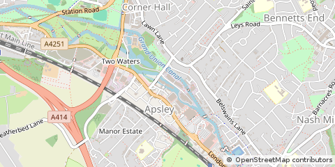 Map of Hemel Hempstead