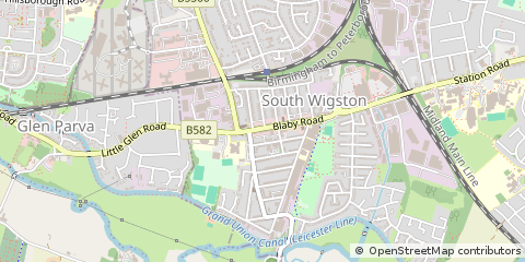 Map of Wigston