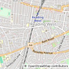 Map of Reading, Berkshire