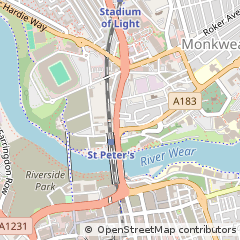 Map of Sunderland