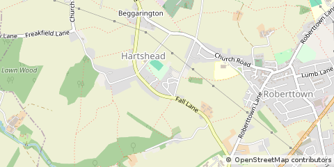Map of Liversedge, West Yorkshire