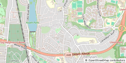 Map of Cardiff