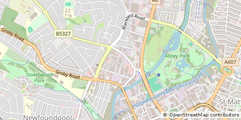 Map of Leicester