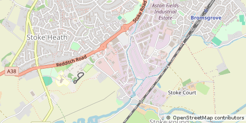 Map of Bromsgrove, Worcestershire