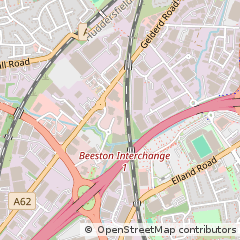Map of Leeds, West Yorkshire