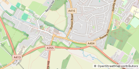 Map of Amersham, Buckinghamshire