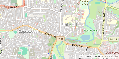 Map of Coventry, West Midlands