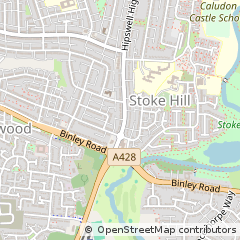 Map of Coventry, West Midlands