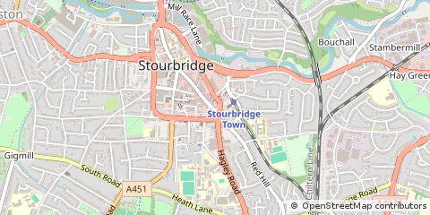 Map of Stourbridge