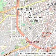 Map of Sheffield