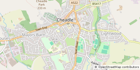 Map of Stoke-on-Trent, Staffordshire