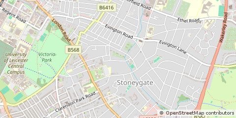 Map of Leicester