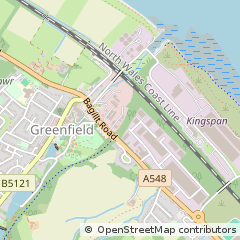 Map of Holywell, Clwyd