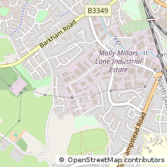Map of Wokingham, Berkshire
