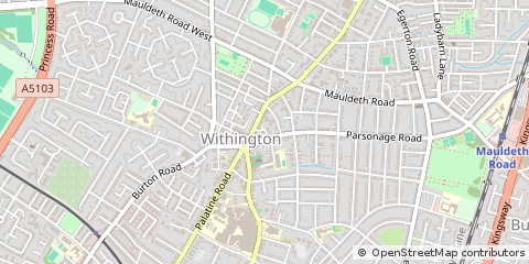 Map of Manchester
