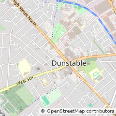 Map of Dunstable, Bedfordshire