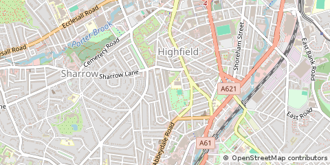 Map of Sheffield