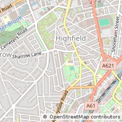 Map of Sheffield
