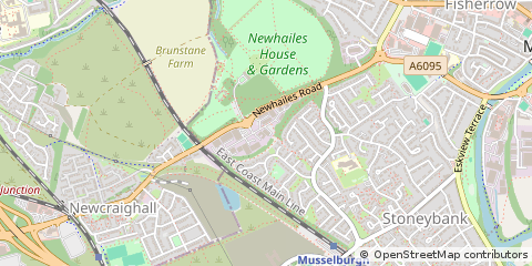Map of Musselburgh, East Lothian
