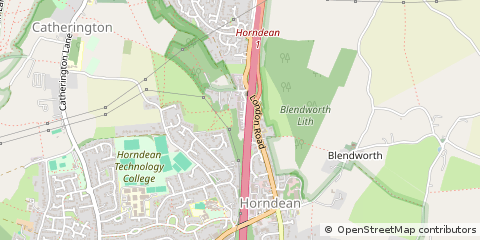 Map of Waterlooville, Hampshire