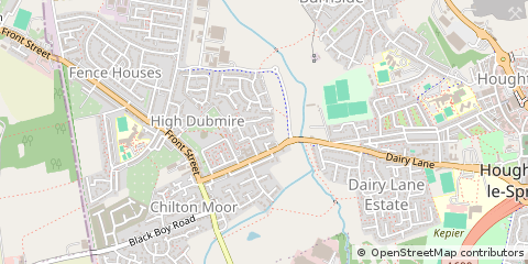 Map of Houghton LE Spring, Tyne & Wear