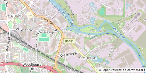 Map of Leeds, West Yorkshire