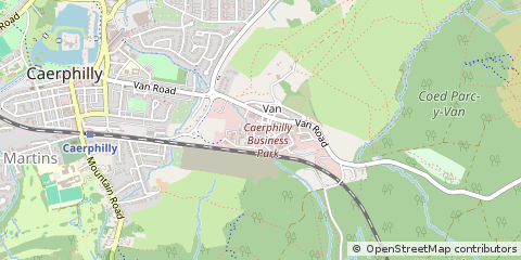 Map of Caerphilly