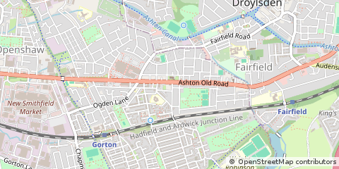Map of Manchester, Greater Manchester