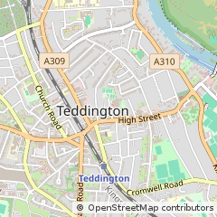 Map of Teddington, Middlesex