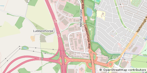 Map of Leicester, Leicestershire