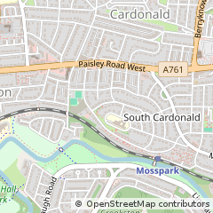 Map of Glasgow, Lanarkshire