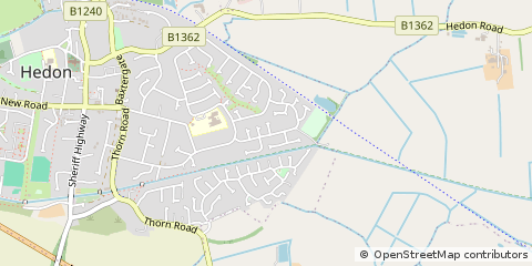 Map of East Riding of Yorkshire, East Yorkshire