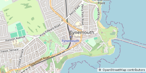 Map of North Shields, Tyne & Wear