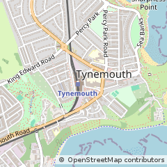 Map of North Shields, Tyne & Wear