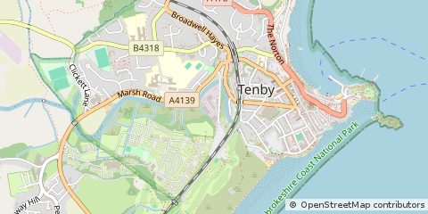 Map of Tenby