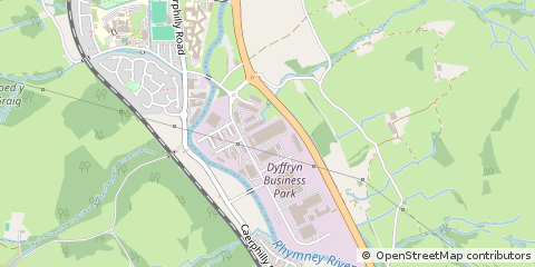 Map of Ystrad Mynach