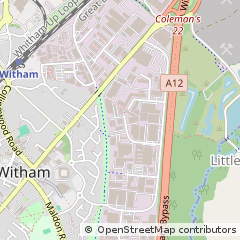 Map of Witham, Essex