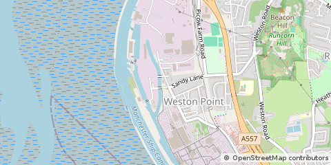 Map of Runcorn, Cheshire