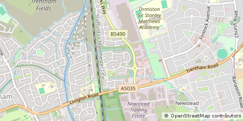 Map of Stoke-on-Trent, ST5 1DS