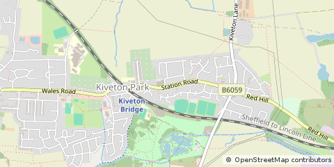 Map of Sheffield, South Yorkshire
