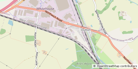 Map of Warrington, Cheshire